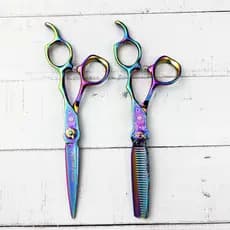 Tesoura De Corte De Cabelo Wingsbro , Profissional De 6.7 Polegadas Com Borda Direita Barbeiro De Salão Feita De Aço Ino