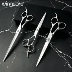 Wingsbro Tesoura De Corte De Cabelo De 6/7/8 Polegadas Barbeiro Profissional Cabeleireiro Feita De Aço Inoxidável Para S