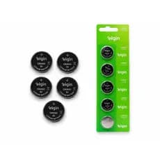 Bateria Elgin CR2032 3V Lithium Kit com 5 Unidades Alta Performance Controle Relogio e Calculadora