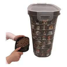 Balde Pet Porta Ração 8,5l C/tampa Hermética E Colher
