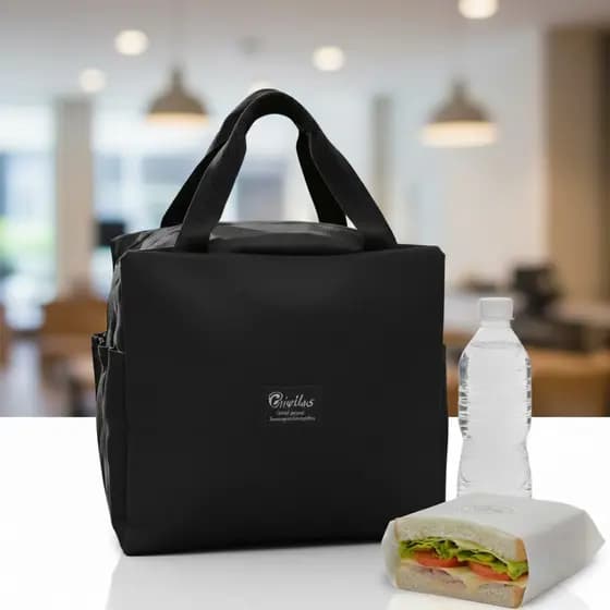 Bolsa Térmica Portátil de Mão Lanche Marmita Viagem Piquenique Com Isolamento Térmico Cores Sortidas