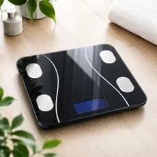 Balança Corporal com Biopedância Controla Gordura e Massa Muscular IMC Aplicativo Celular