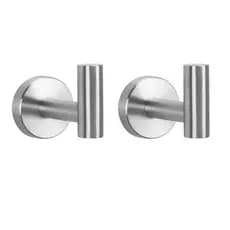 Kit 2 Ganchos De Aço De Toalha Para Banheiro Cozinha Luxo