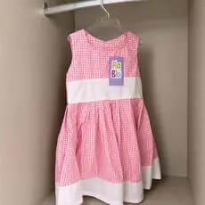 Vestido Infantil Xadrez Festa Junina São João Rodado com Faixa Na cintura Vestido Kids Soltinho SJ