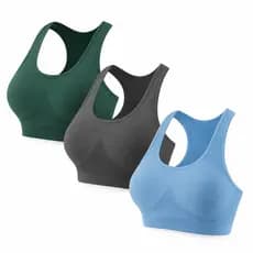 Kit 3 Tops Com Bojo Esportivo top Fitness Academia corrida top para o dia dia top academia