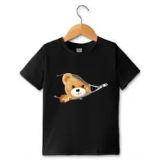 Camiseta Infantil Masculino Menino Verão Vários Modelos e Cores Urso Ziper