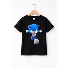 Camiseta Infantil Personagem Estampada Algodão Confortável Menino Roupa Infantil Kids Estilo Casual