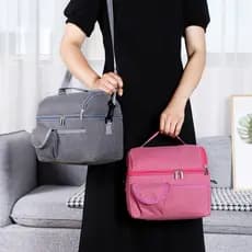 Bolsa Térmica Fitness Grande De Dois Andar LD006