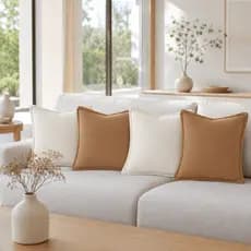 Kit Capas de Almofada 45x45 Decorativas Lisa Luxo Premium Sala Sofá Quarto com Zíper