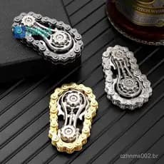 Daisy1 Rodas Dentadas Rolo De Mão Fidget Chain Toys , Metal Dual-Gear Spinner-Brinquedo De Foco De Alívio De Estresse Us