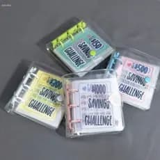 Pasta Para Economizar Dinheiro ADAMES , Livro De Desafios De Poupança De PVC De  150/300/500/1000 , À Prova D'água