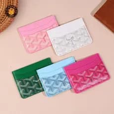 Carteira de Cartão de Visita Mini de Couro PU TB & Bag para Mulheres e Homens Conjunto de Cartão de Visita QS1G