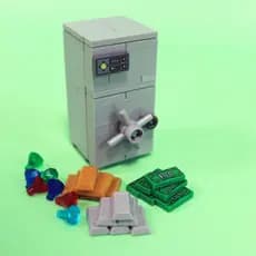 Cofre De lego Diamante Caixa Do Tesouro Blocos De Brinquedos