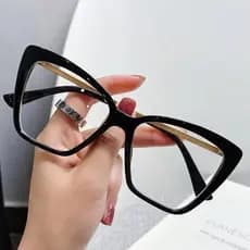 Óculos Femininos De Bloqueio De Luz Azul Marca Designer Transparente Lente Clara Senhoras Moda Eyewear