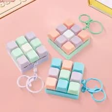 BEBETTFORM 9 Brinquedo Chave De Teclado , Dedo Antiestresse , Botão DIY , Jogos , Chaveiro