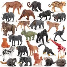 Micro paisagem Mini simulação sólida figura Animal selvagem orangotango leão girafa hipopótamo modelo ornamentos