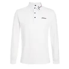[Título] golfe de manga comprida masculina respirável de secagem rápida Stretch Top masculino roupas masculinas de golfe