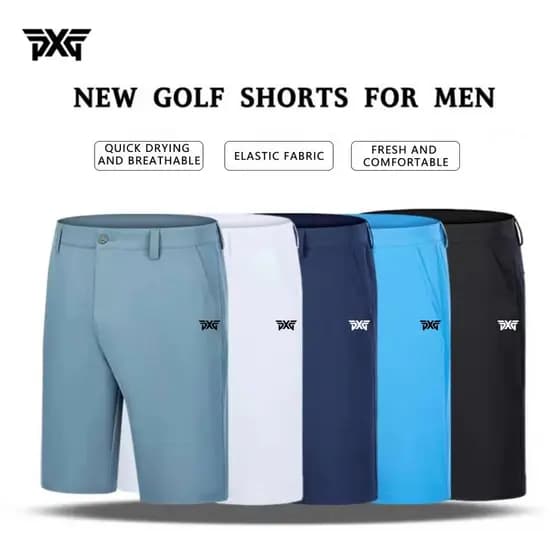 Shorts de golfe masculino calças esportivas ao ar livre calças cortadas de secagem rápida transpiração respirável calças
