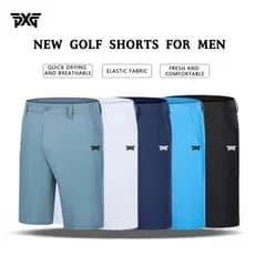 Shorts de golfe masculino calças esportivas ao ar livre calças cortadas de secagem rápida transpiração respirável calças