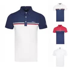 [Título] Camisa POLO masculina de golfe de verão de manga curta respirável de secagem rápida camisa POLO camisa de golfe