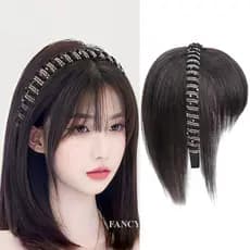 Tiara com Peruca para Mulheres Bandana Franjas Mulher