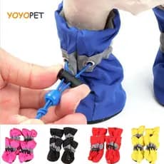 4pcs Por Conjunto Sapatos De Botas De Chuva Antiderrapantes Para Cães Pequenos Gatos Cachorros Acessórios Patas De Cacho