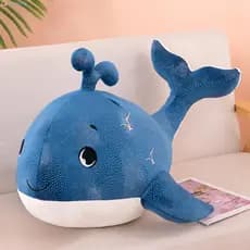 Adorável Brinquedo de Pelúcia de Baleia Super Macio Brinquedo de Algodão Ecológico Adequado para Bebê Abraçar 41JG