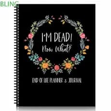 Planejador De Fim De Vida BLING , Redução De Estresse Quando Vou Apostila Caderno De Planejamento De Legado