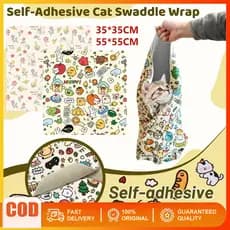 Envoltório Autoadesivo para Gatos com Cortadores de Unha, Capa Suave e Calmante, Envoltório à Prova de Fuga para Cães IV