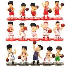 5 Pçs/Set 8cm Slam Dunk Anime Figura Sakuragi Hanamichi Rukawa Kaede Akagi Takenori Basquete Q Versão PVC Figuras De Açã