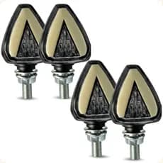 Kit Piscas Led Seta Triangular Moto Fan 125 150 / Cb Twister / CB300 / Xre 300 / CG Universal