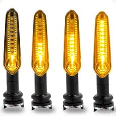 Pisca Seta de Led Sequencial Ybr Xj6 Mt03 Mt07 Mt09 Fz 150 Moto Universal Encaixe Coxim Direcional