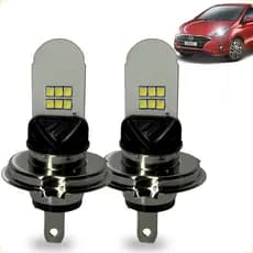 Lâmpada de Led Farol Super Branca H4 Silver Potente 6500K 12V Kit Forte Par Alto Baixo Carro Moto