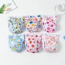 Calça Fisiológica Fofa Impressa Para Cachorro Fêmea Infantil Lavável
