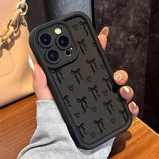 Capinha Capa Para Redmi A2 A3 A5 8 10C 12 13 15 POCO M3 X4 PRO Xiaomi 11 lite Silicone À Prova de Choque Laço preto