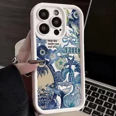 Capinha Capa Para Redmi A2 A3 A5 8 10C 12 13 15 POCO M3 X4 PRO Xiaomi 11 lite Silicone À Prova de Choque vida marinha