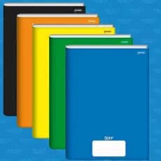 kit 10 caderno brochurão capa dura 96 folhas - diversas cores- maerial escolar- volta as aulas utillar enxovais