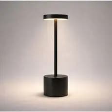 Luminária Mesa Abajur Line Recarregável S/fio Touch Bivolt Preto Branco 127/220v