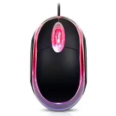 Mouse Convencional Com Fio Lehmox LEY-28 Preto USB Óptico Ambidestro