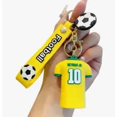 Chaveiro Camisa Copa Do Mundo Futebol Argola Borracha Neymar