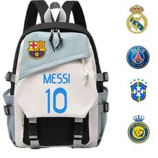 Mochila esportiva de futebol RONALDO Mochila de estudante Juventude Junior High School Campus Mochila juvenil