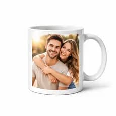 Caneca Branca Personalizada com Foto e Frase