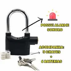Cadeado Pega Ladrão com CIRENE – Alarme 110dB