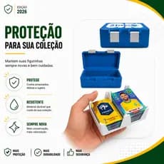 Porta Figurinhas Álbum Copa do Mundo 2026 | Caixa Organizadora de Figurinhas Cards | Estojo Compacto