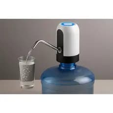 Bomba Elétrica Recarregável para Galão de Água 20L USB Automática Portátil Dispenser com Mangueira e Bico Inox