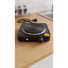 Fogão Elétrico Chapa1 Boca 127V ou 220V Portátil Cozinha Mesa Rápido Compacto Aquecimento