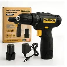 Parafusadeira e Furadeira Sem Fio 12V Sem Fio Bateria Recarregável, Compacta e Potente