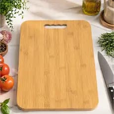 Tábua de Corte Grande Madeira MDF Cozinha Churrasco Carnes Legumes Resistente a Riscos