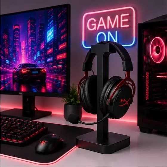 SUPORTE PARA HEADSET GAMER - BASE ESTÁVEL