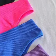 Kit 5/10/15 Calcinhas Canelada Importada Tanga Conforto Calcinha Cintura Alta Pala Dupla